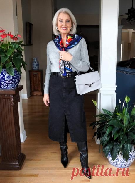 Зимние образы, которые выводят женственность на новый уровень: 10 сочетаний с юбкой для модниц старше 50