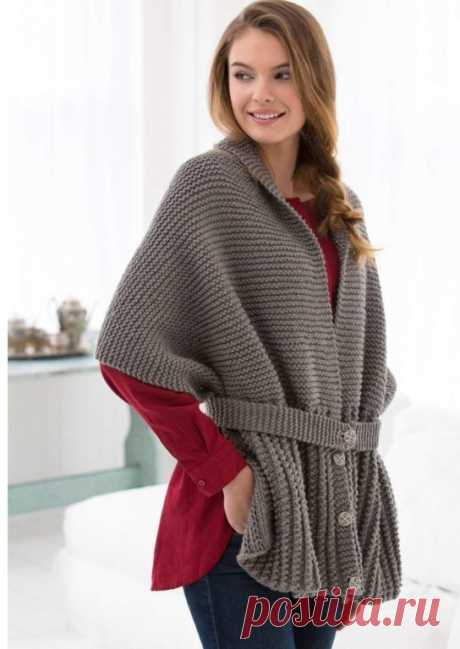 Винтажный шарф-свитер
Размеры: 51 х 157,5 см.
Материалы:
3 мотка типа RED HEART® With Love® 1401 Pewter Art. E400 (однотонные (338 м/198 г) и разноцветные (211 м/141 г) мотки).    
Спицы: 5 и 5,5 мм.
Сантиметр, маркеры, 4 пуговицы диаметром 22 мм, игла для пряжи.
Платочная вязка: лиц. р. и изн. р. - лиц. п.
Плотность вязания: 
на спицах меньшего размера: 14 п. = 10 см платочной вязкой. 
Особая вязка
лицевая за переднюю, затем за заднюю стенку одной и той же петли...