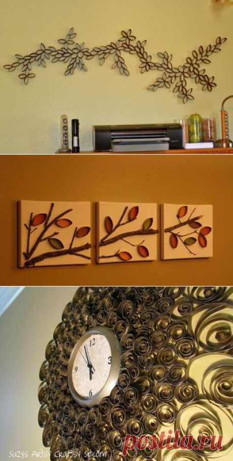 Много идей декора стены из бросового материала! | ЖЕНСКИЙ МИР