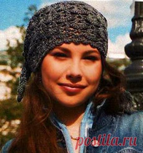 Модный Ажур – вязаная косынка крючком со схемой | ВЯЗАНИЕ ШАПОК: женские шапки спицами и крючком, мужские и детские шапки, вязаные сумки