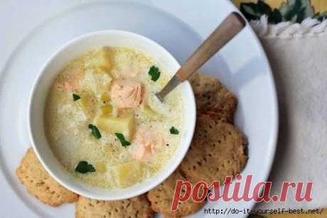 Лохикейтто – финский сливочный суп с лососем