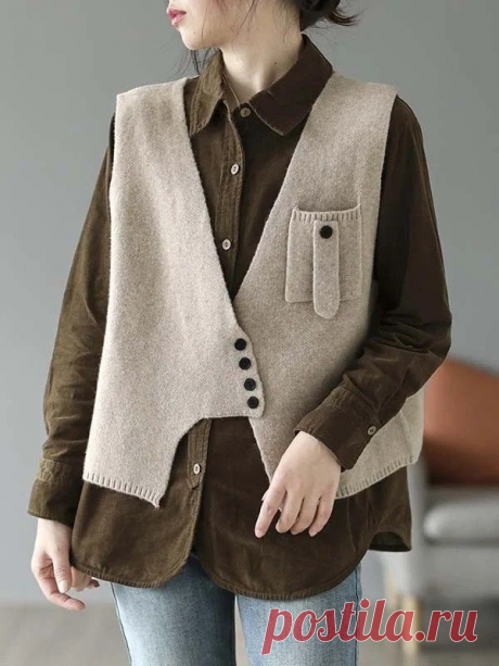 Вязаные безрукавки и жилеты - идеи для гардероба | Жанна Рыбкина | Дзен