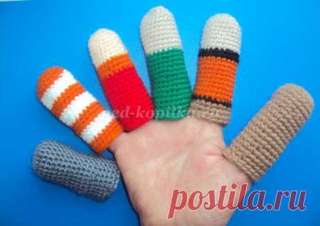 Пальчиковый кукольный театр «Репка» крючком. Схемы. Мастер-класс с пошаговыми фото