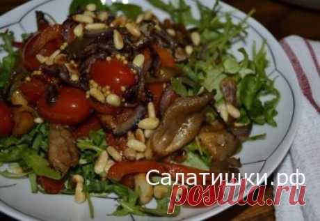 РЕЦЕПТ ПОСТНОГО САЛАТА ИЗ ВЕШЕНОК С ПОМИДОРАМИ » Рецепты вкусных салатов