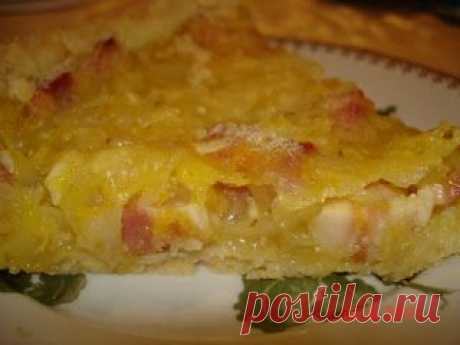 Вкусно и быстро: Пирог "Шукрут" из капусты с копченой грудинкой и апельсиновым соком