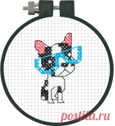 Dimensions Smart Dog Learn-A-Craft - Beginner Cross Stitch Kit 72-74552 - 123Stitch.com