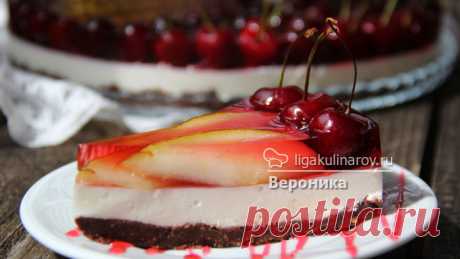 Чизкейк с фруктами и желе рецепт с фото