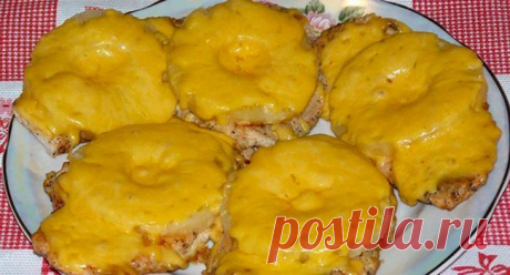 Куриные отбивные с ананасом и сыром | Быстро и Вкусно