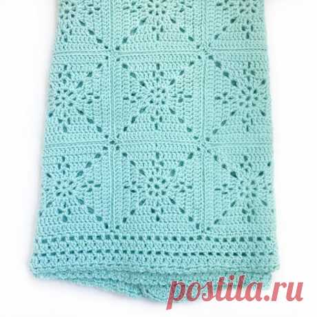 Crochet Blanket Pattern - Arielle's Square - Baby Blanket - Easy Granny Square - Crochet Throw Afghan - Pattern by Deborah O'Leary Patterns This listing is for a CROCHET PATTERN - Arielles Square Blanket - NOT a finished product. This pattern was designed for my niece as a wedding gift. I wanted a timeless yet simple square that could be used for a throw, a baby blanket, or even as a table runner. It came out quite