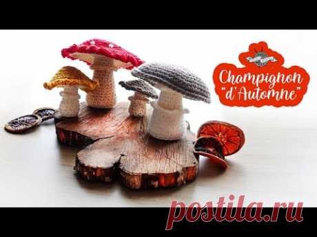 Crochet Champignon "Automne" | Tuto Champignons | deco automne