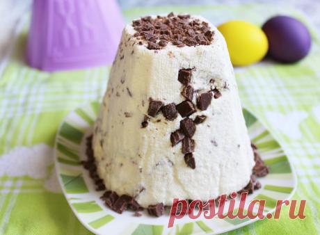 Шоколадная пасха из творога на сметане