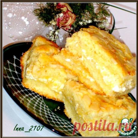 Песочный пирог с творожно-яблочной начинкой. Очень вкусный пирог из нежного песочного теста с творожно-яблочной начинкой.