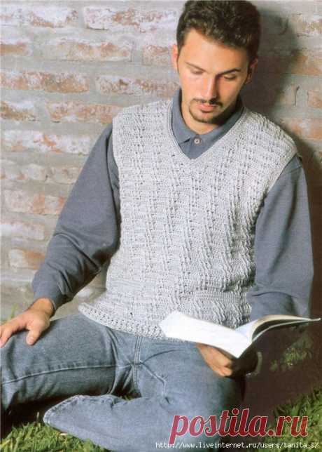 Мужской жилет-крючок | Записи в рубрике Мужской жилет-крючок | Дневник basiuk54