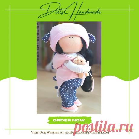 Kids Decor Doll Handmade Soft Cloth Doll Tilda Room | Etsy