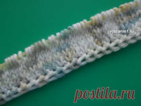 Ажурный набор петель | О вязании