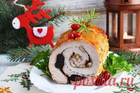 Мясной рулет с начинкой из чернослива, орехов и чеснока — Полезные советы