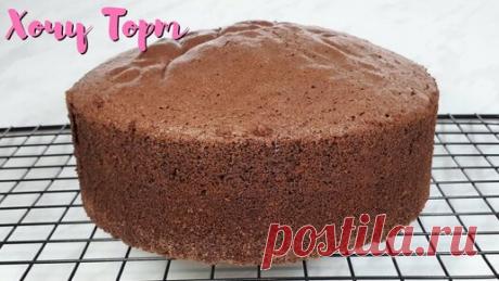 Хочу ТОРТ! | Идеальный бисквит для любого шоколадного торта ☆ Шоколадный бисквит ☆ Рецепт без разделения яиц