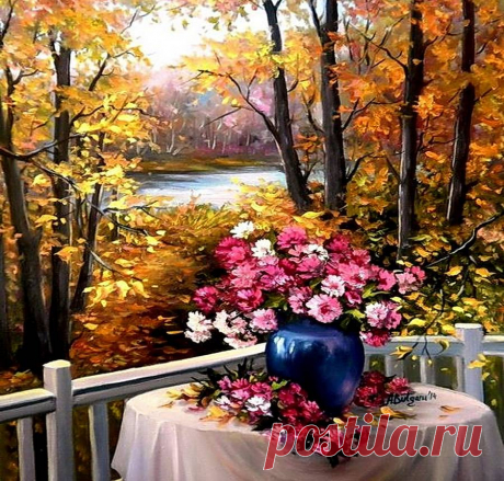 Букет на фоне осени от Anca Bulgaru