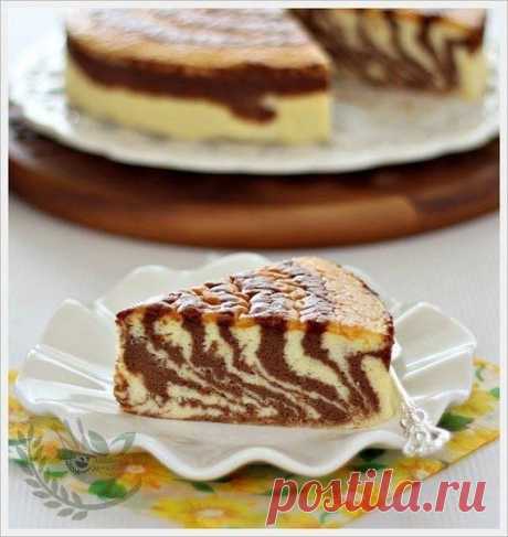 Японский суфле-чизкейк Зебра / Удивительная еда!