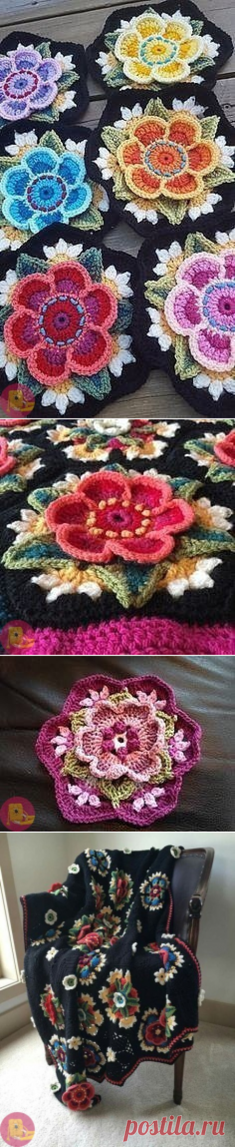 Сказочно красивый плед — Сделай сам, идеи для творчества - DIY Ideas