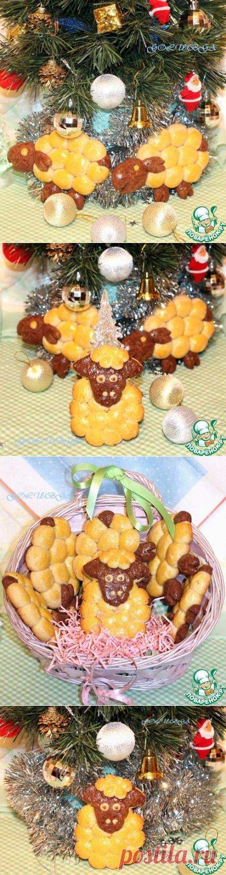 Печенье "Новогодние овечки" - кулинарный рецепт