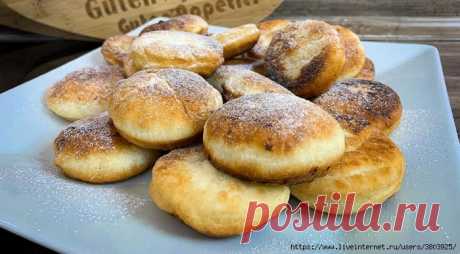 Пышка на сковороде как в детстве К ЧАЮ за 15 минут из минимум продуктов и без заморочек