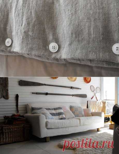 Льняная ткань в интерьере: достоинства, только достоинства — Мой дом