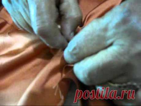 Flower design in Canadian smocking - YouTube