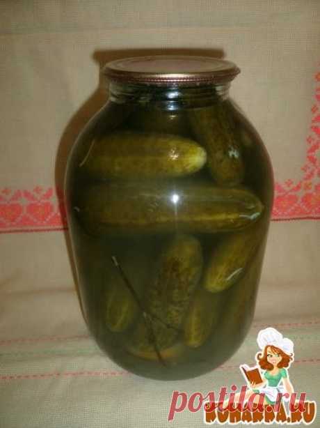 Рецепт: "Бочковые" огурцы в банке.