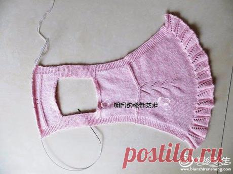 САРАФАНЧИК С ВОЛАНОМ ДЛЯ ДЕВОЧКИ