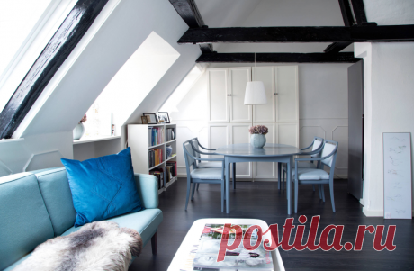 Мария Жернов ведет блог о моде и внимательно следит за тенденциями. Но в свей квартире она отказалась от дорогих брендов в пользу винтажных вещей, которые она восстановила и покрасила.