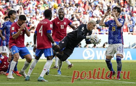 Сборная Коста-Рики победила команду Японии в матче чемпионата мира по футболу. Встреча завершилась со счетом 1:0 в пользу команды Коста-Рики