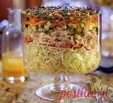Рецепт: Вьетнамский салат с курицей на RussianFood.com