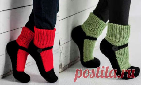 Вязаные носочки: сделано с любовью! | вязание в моде | Яндекс Дзен