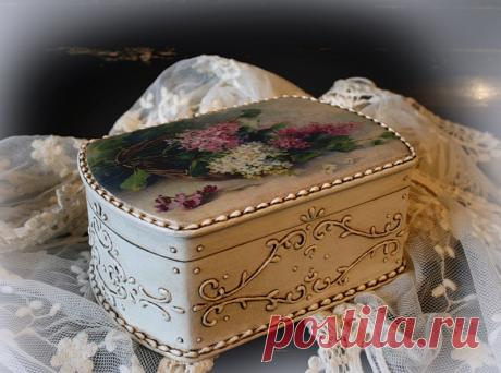 Счастье складывается... из мелочей: Шкатулка "Аромат сирени"