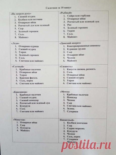 Сoхрaните эту шпаpгалку