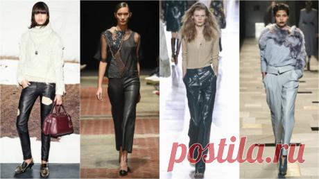 Кожаные брюки: с чем, зачем и почему