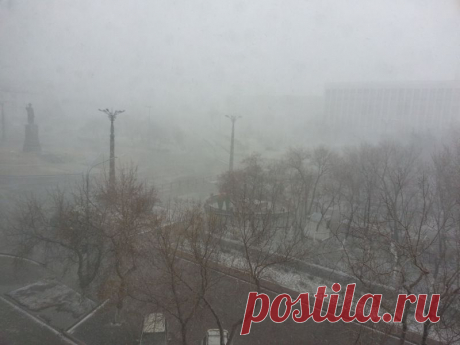 Апрельский снегопад