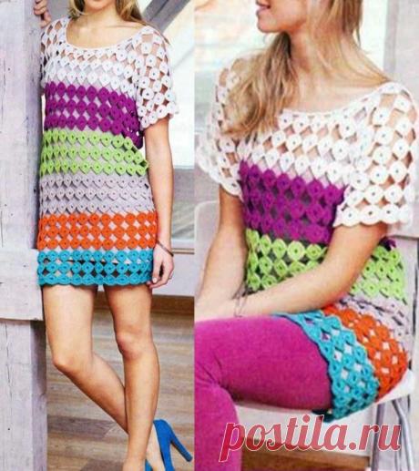 Beautiful Crochet Tunic Dress