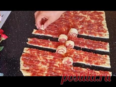 ПРОСТО СВОРАЧИВАЕМ ЭФФЕКТ НЕОПИСУЕМЫЙ!ШИКАРНЫЙ ПИРОГ С НЕОБЫЧНОЙ НАЧИНКОЙ/СДОБНЫЙ ПИРОГ КЧАЮ