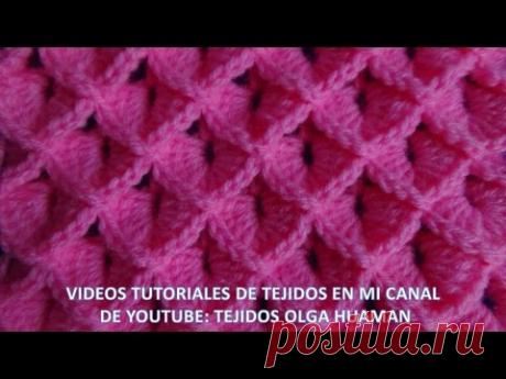 punto cocodrilo tejido a crochet paso a paso para colchas y cojines - YouTube