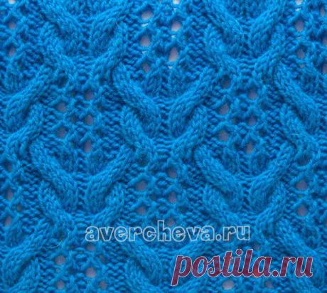 Узор спицами..