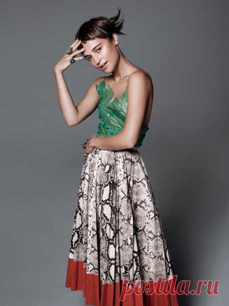 Алисия Викандер — Фотосессия для «Vogue» 2015