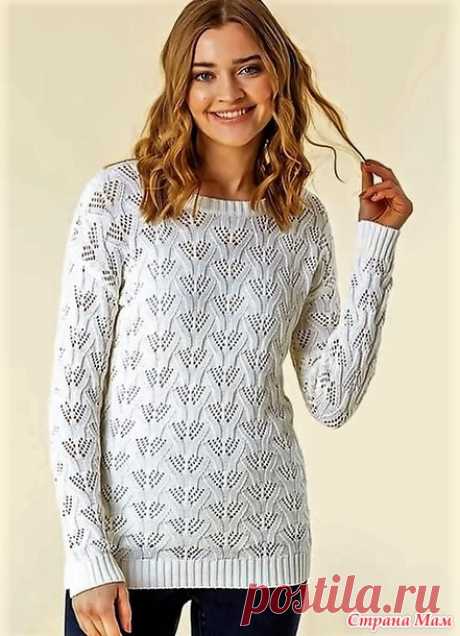 Популярная модель из Европы. Стильный джемпер 2021 года. Спицы. Видео МК. - ВЯЗАНАЯ МОДА+ ДЛЯ НЕМОДЕЛЬНЫХ ДАМ - Страна Мам