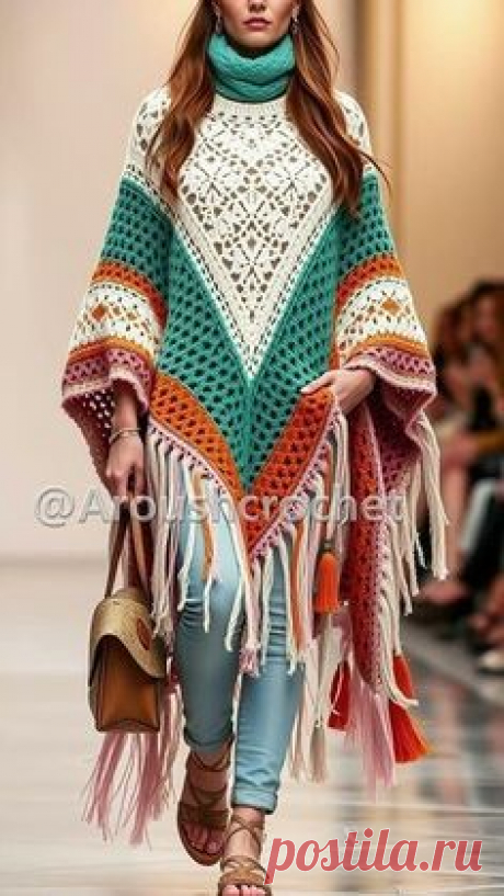 Пин на доске la ruana de crochet ;)