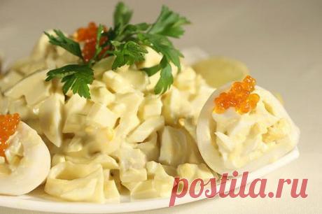 Салаты из кальмаров. Рецепты салатов из кальмаров