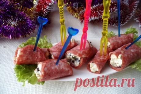 Рулетики салями с начинкой — Полезные советы