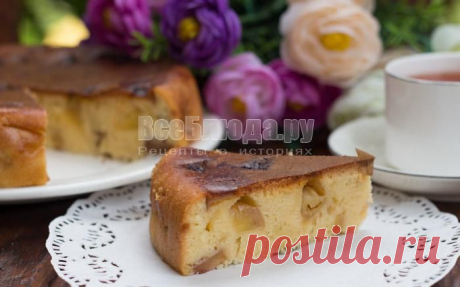 Как приготовить вкусную шарлотку с яблоками в мультиварке, рецепт с фото | Все Блюда