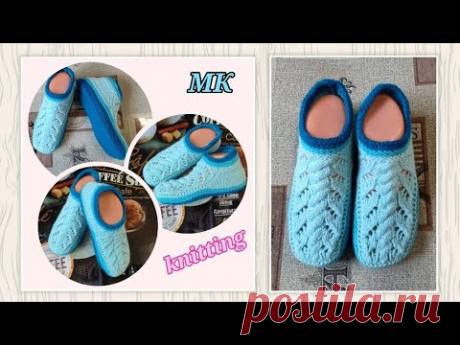 👍Обожаю короткие носки‼️ МК ➡️ На двух спицах, без шва на подошве и с удобным задником🤗