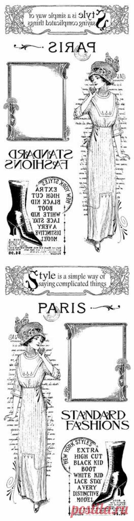 Черно белые картинки. В зеркальном отображении / Картинки для декупажа / PassionForum - мастер-классы по рукоделию